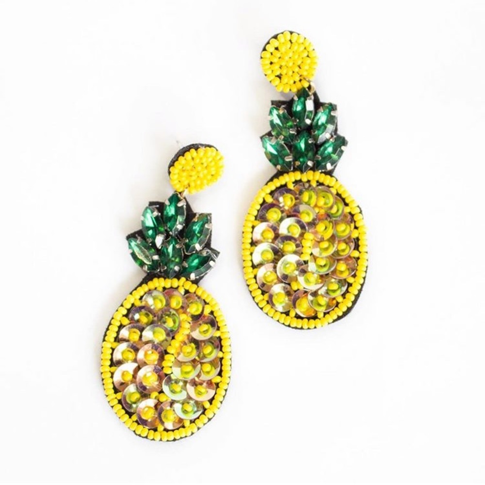 PINEAPPLE Sequin Earrings